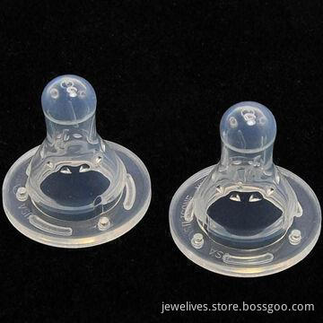 Silicone baby feeding nipple